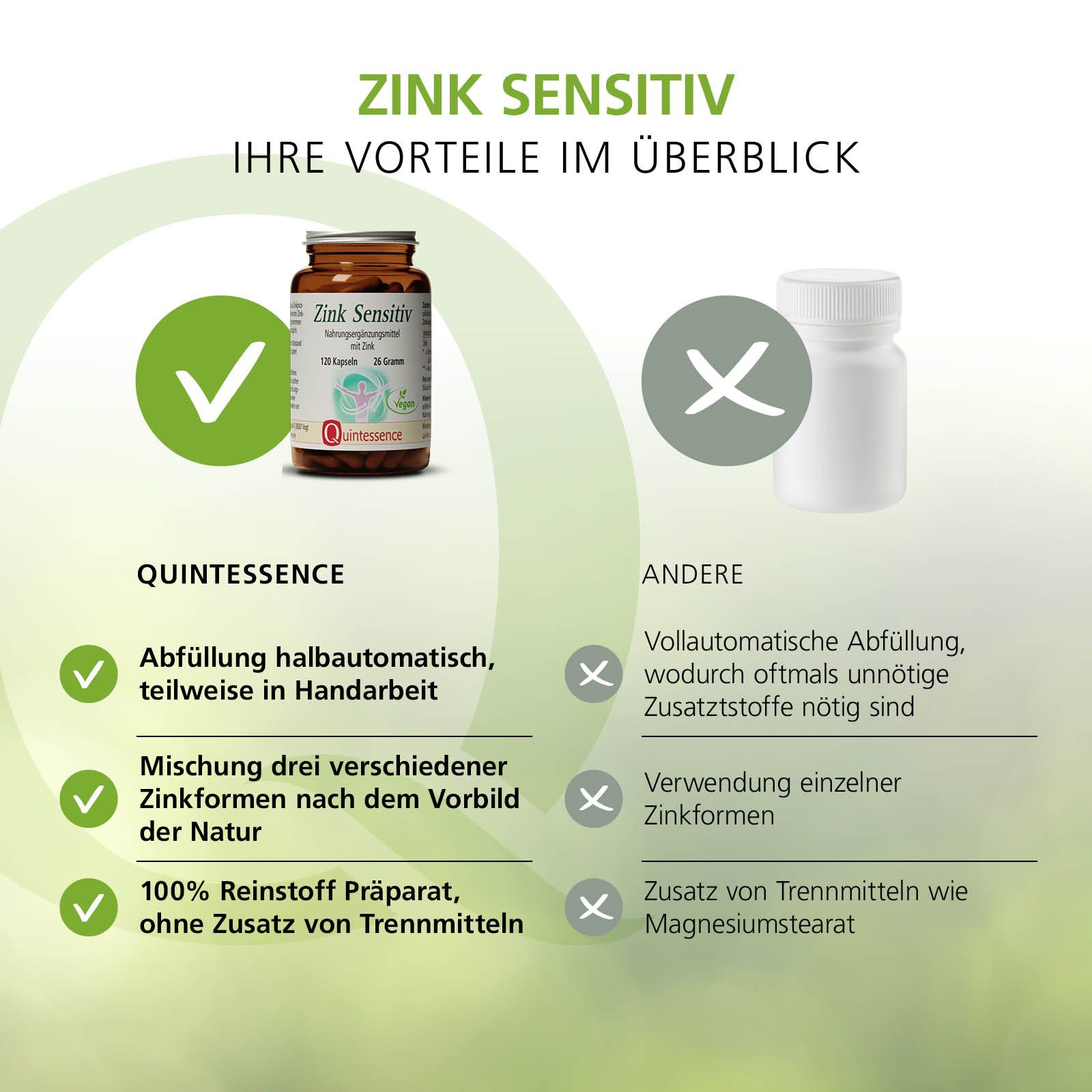 Zink Sensitiv Kapseln von Quintessence 26 g