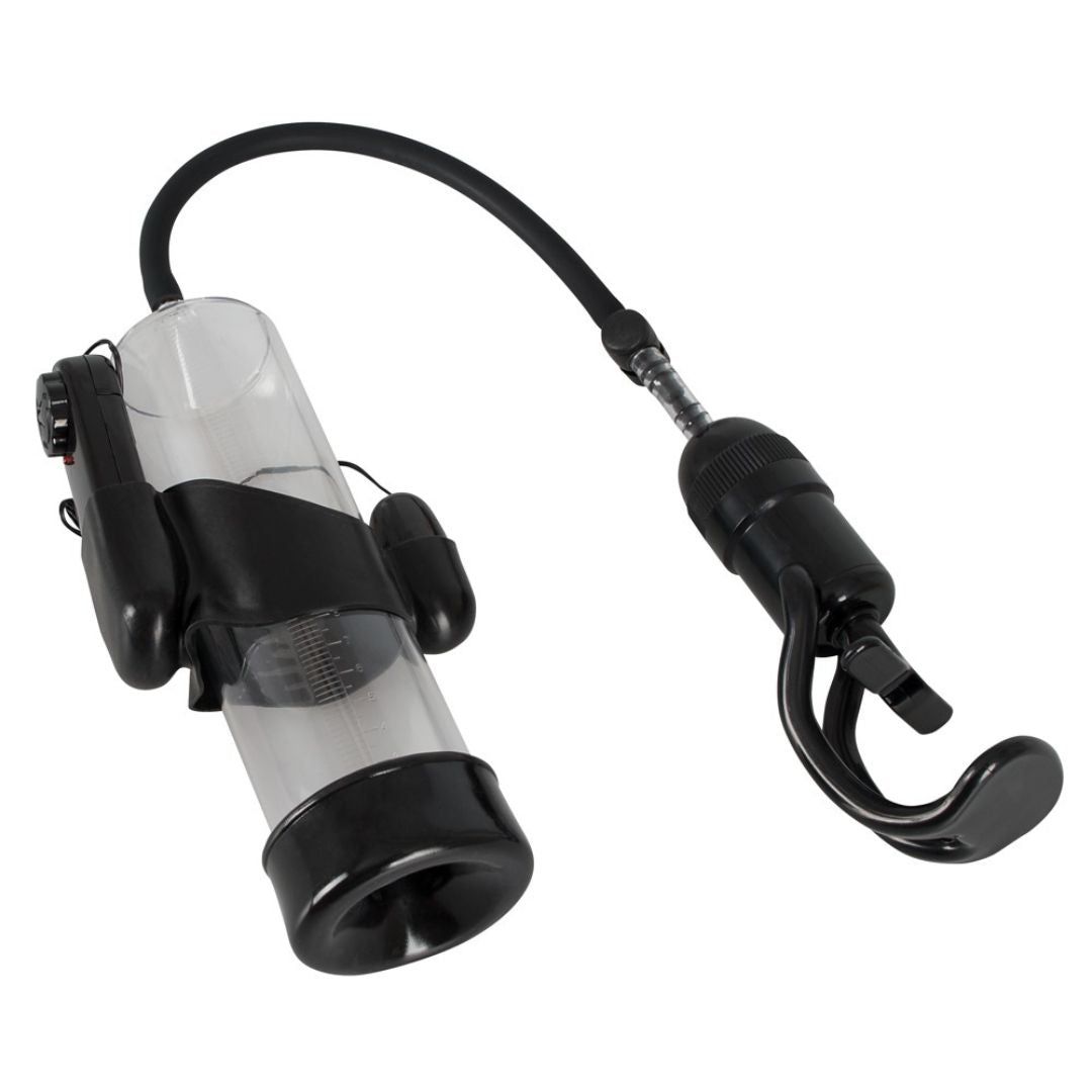 Penispumpe „Vibrating Power Pump“ mit Vibrobullet | Multispeed-Vibrationen | Mister B