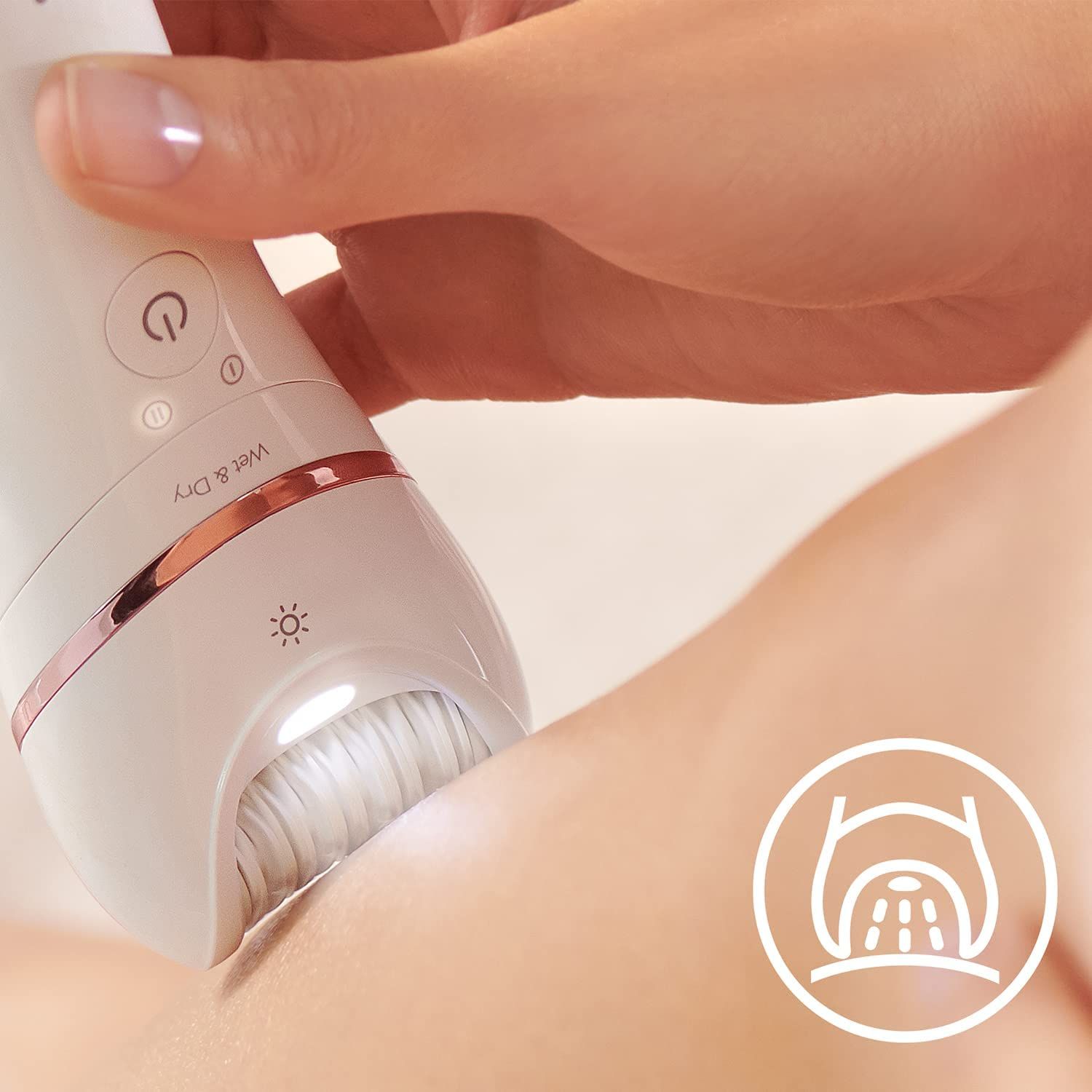 Philips Epilierer Series 8000 - inkl. 8 Aufsätze, kabellos mit Nass- und Trockenfunktion