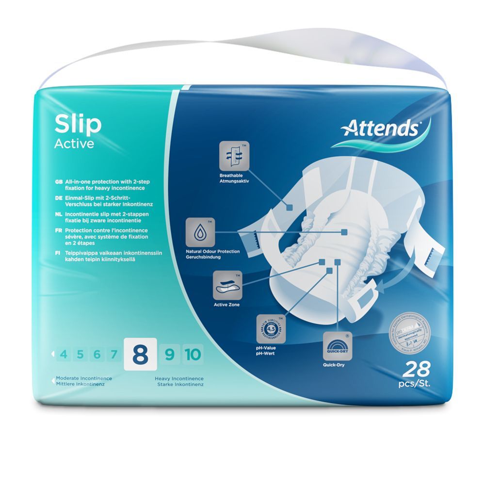 Attends Slip Active 8 Large (4x28 Stk.)