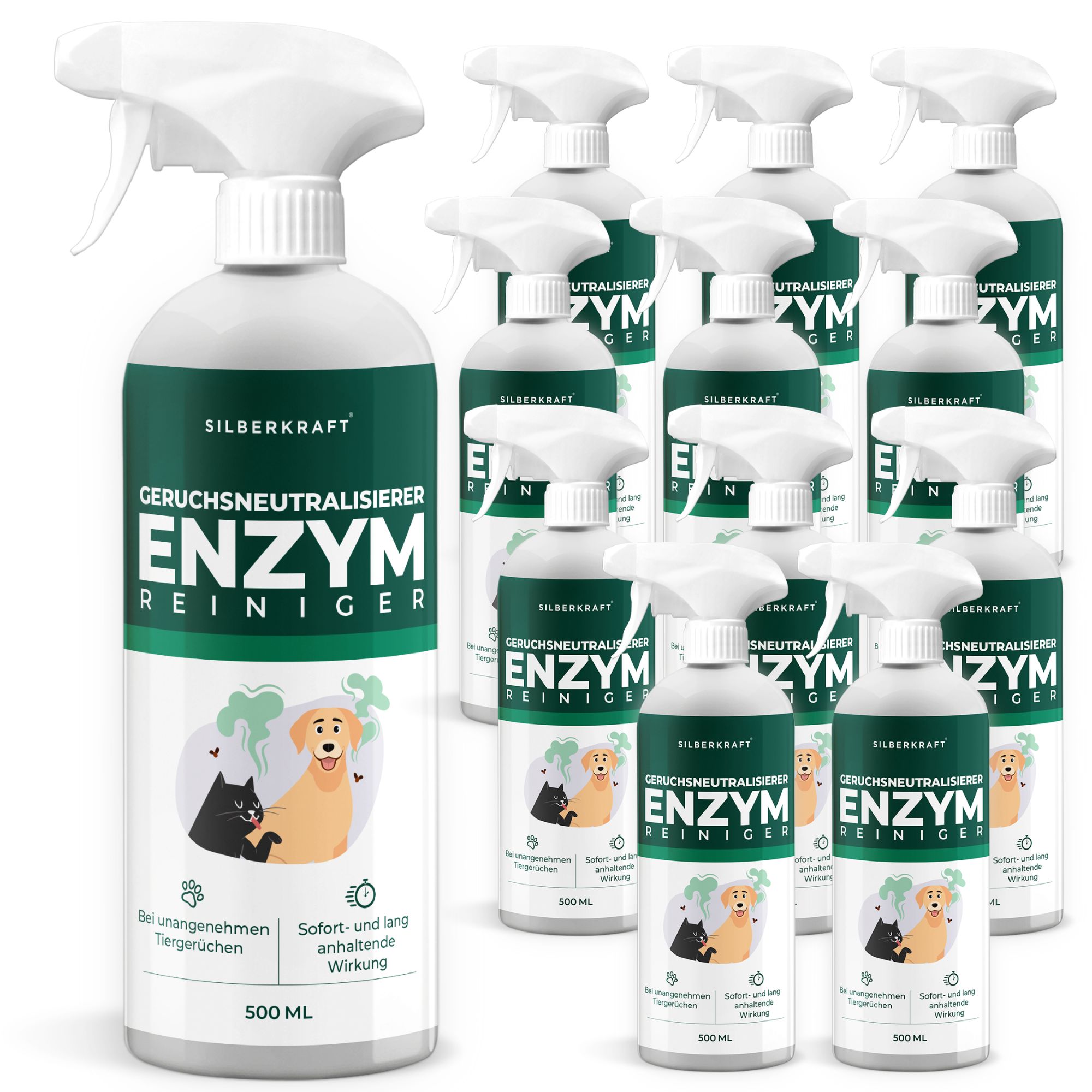 SILBERKRAFT Enzymreiniger Hund & Katze