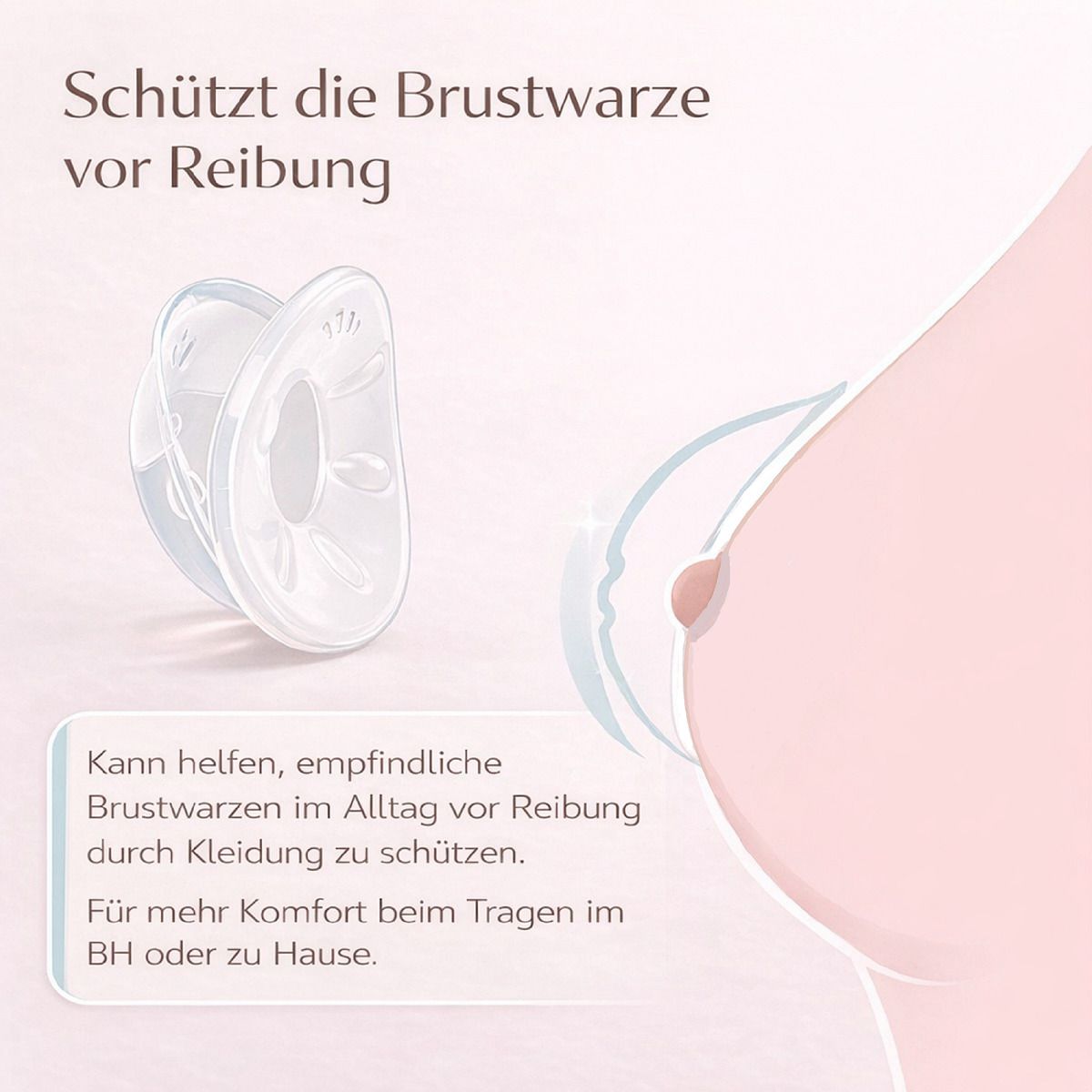 Muttermilchsammler Silikon , BPA frei, wiederverwendbar, auslaufsicher & diskret