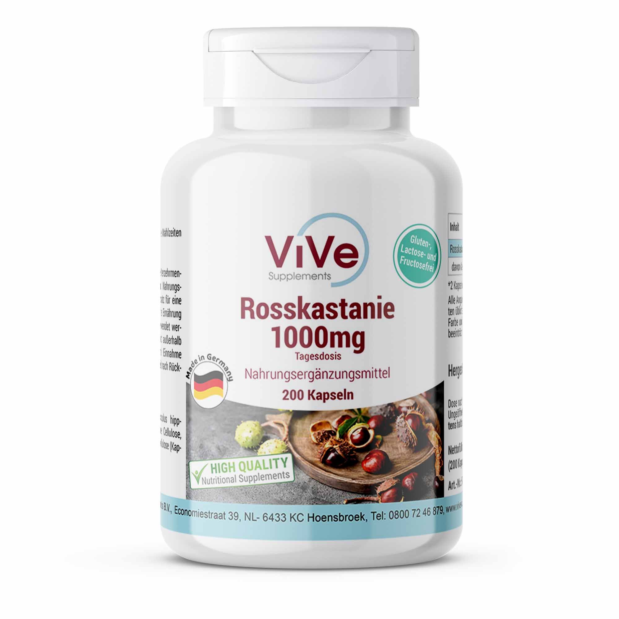 Vive Supplements | Rosskastanie 1000mg 200 St
