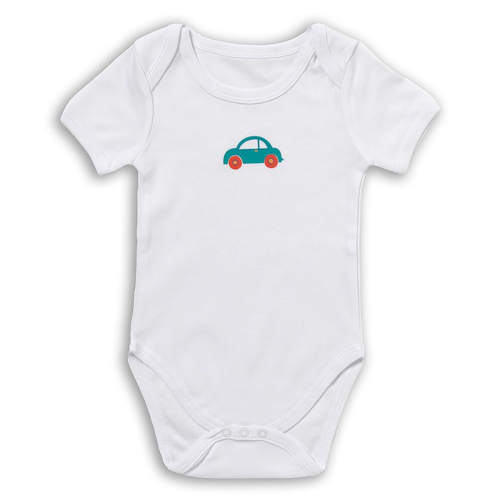 schlummersack Baby Body Kurzarm aus 100% Bio-Baumwolle Größe 92 Autos