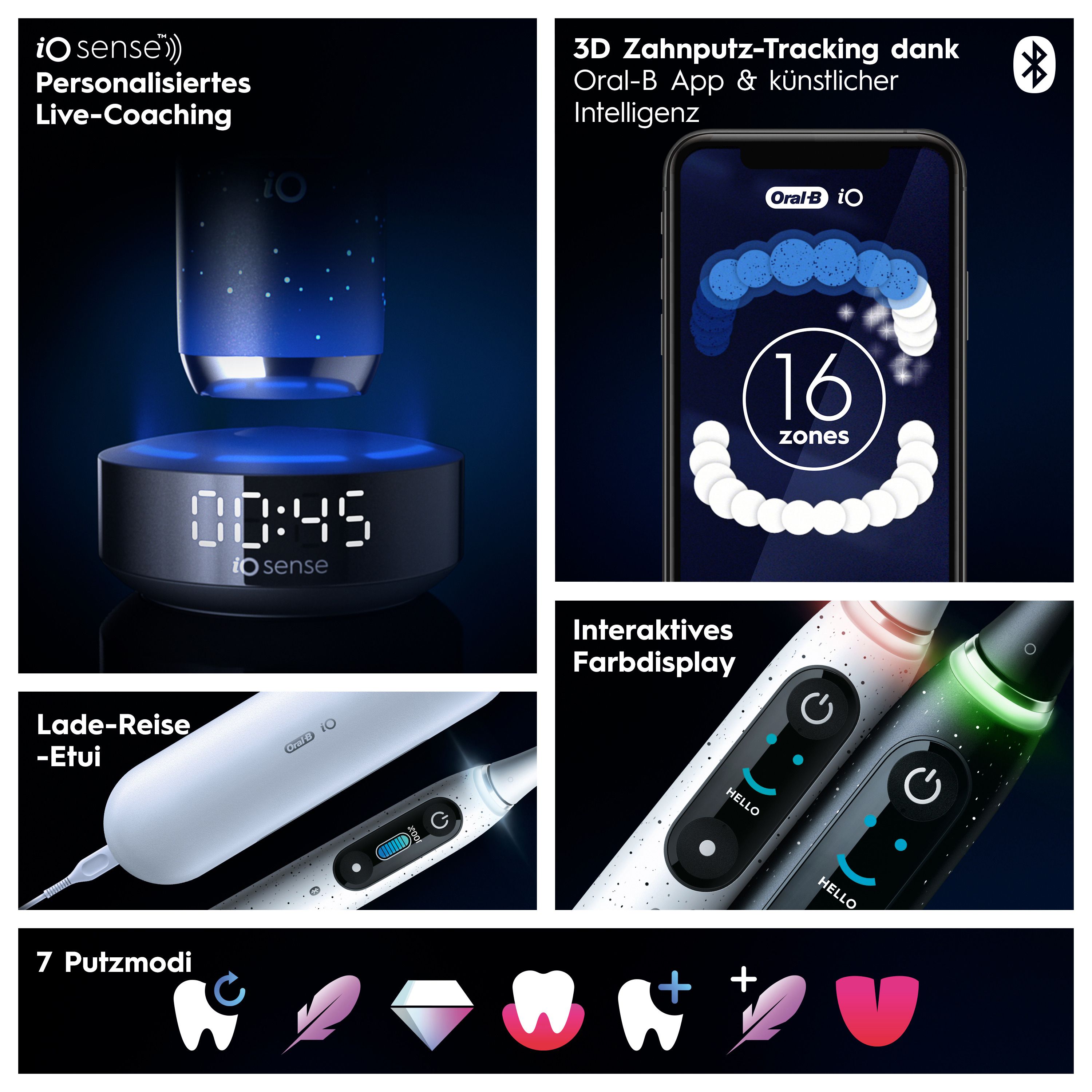 Oral-B - Elektrische Zahnbürste "iO 10 + Lade-Reiseetui"