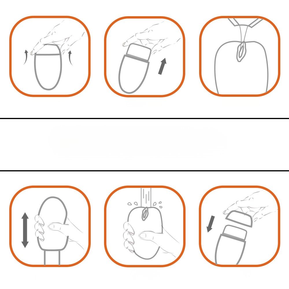 Pleasure Place - Weicher Silikon Flame Masturbator für Männer, wiederverwendbar, 10 cm groß