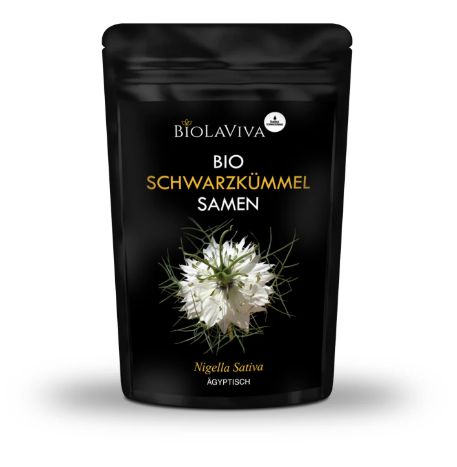 Biolaviva Premium Bio-Schwarzkümmel Samen 500 g Behälter