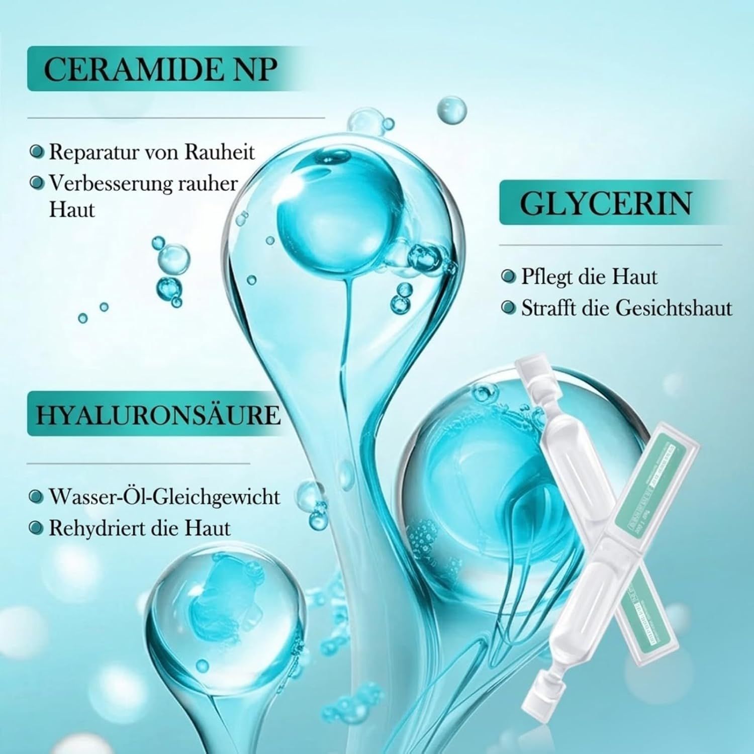 SUMMISHI Hyaluronsäure Serum Ampullen Gesicht