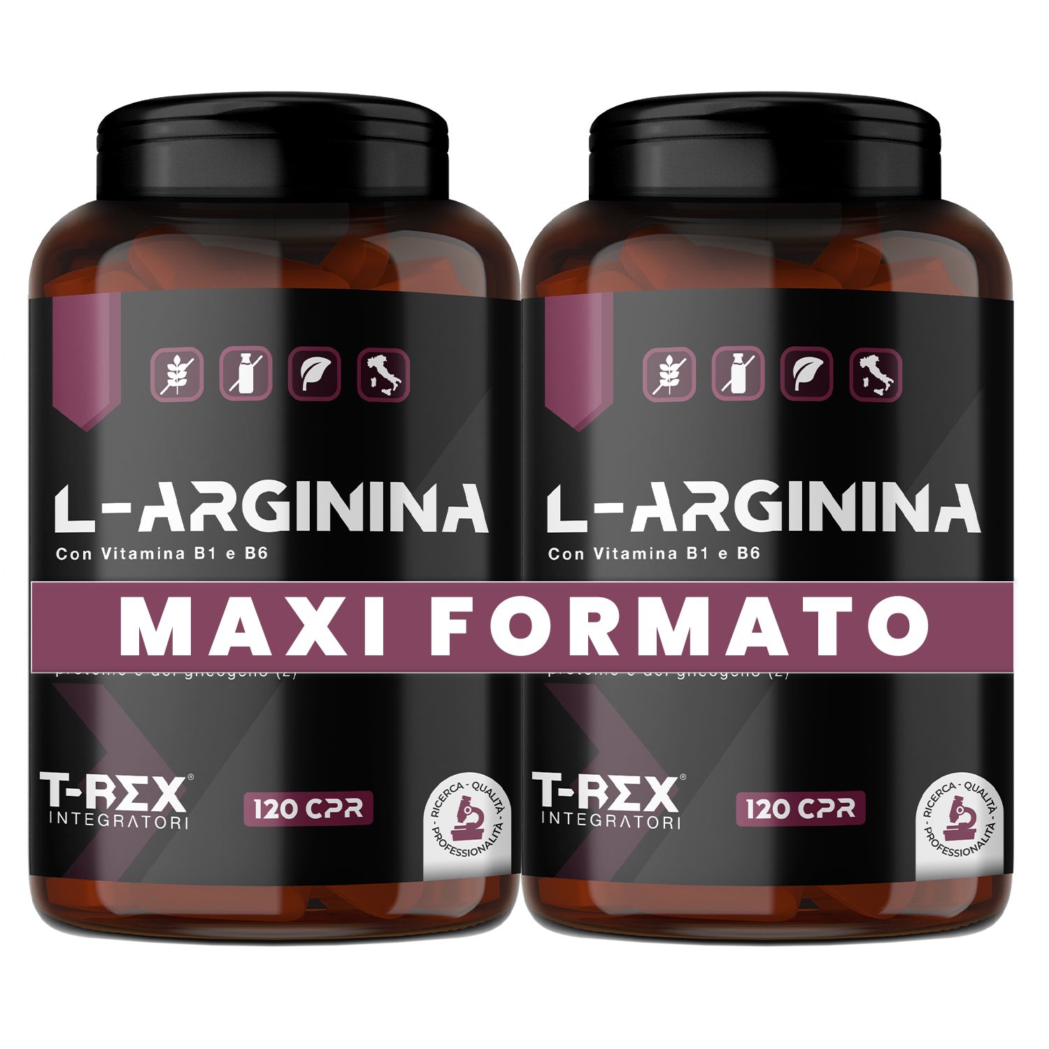 T-Rex Integratori L Arginina Compresse Integratore Per Vasodilatazione e Prestazione Sportiva