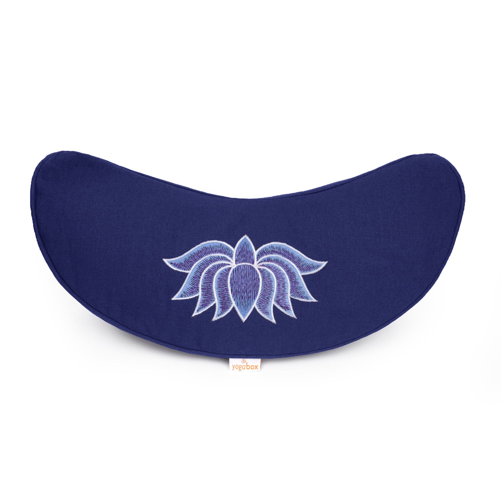 yogabox Yogakissen Halbmond Basic Lotus Stick multicolor - dunkelblau 40 x 17 12,0 cm 1 St