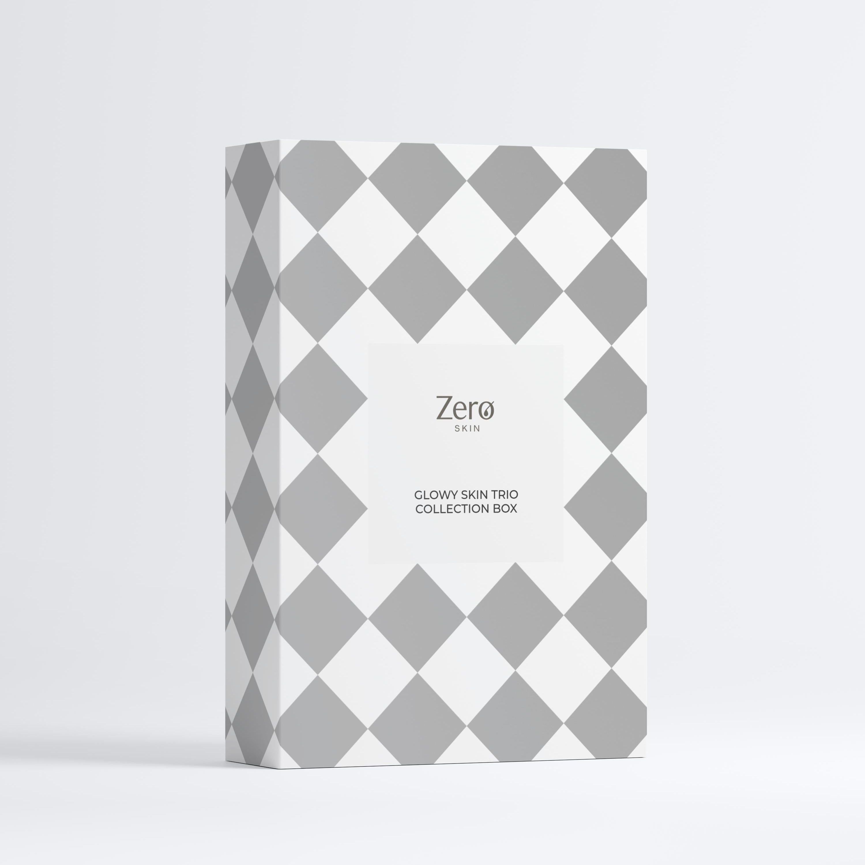 Zero Skin Glowy Skin Trio Collection Box, reinigend und nährend für strahlende Haut