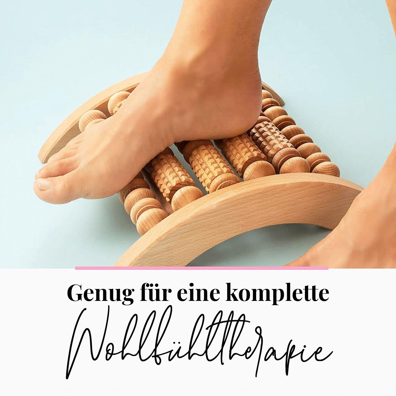 tuuli Massageroller Massagegerät Fuß Fußmassagegerät Fußroller Fußmassage aus Holz