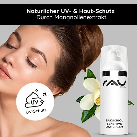 RAU Cosmetics Bakuchiol Sensitive Day Cream leichte Creme sanfte Retinol Alternative