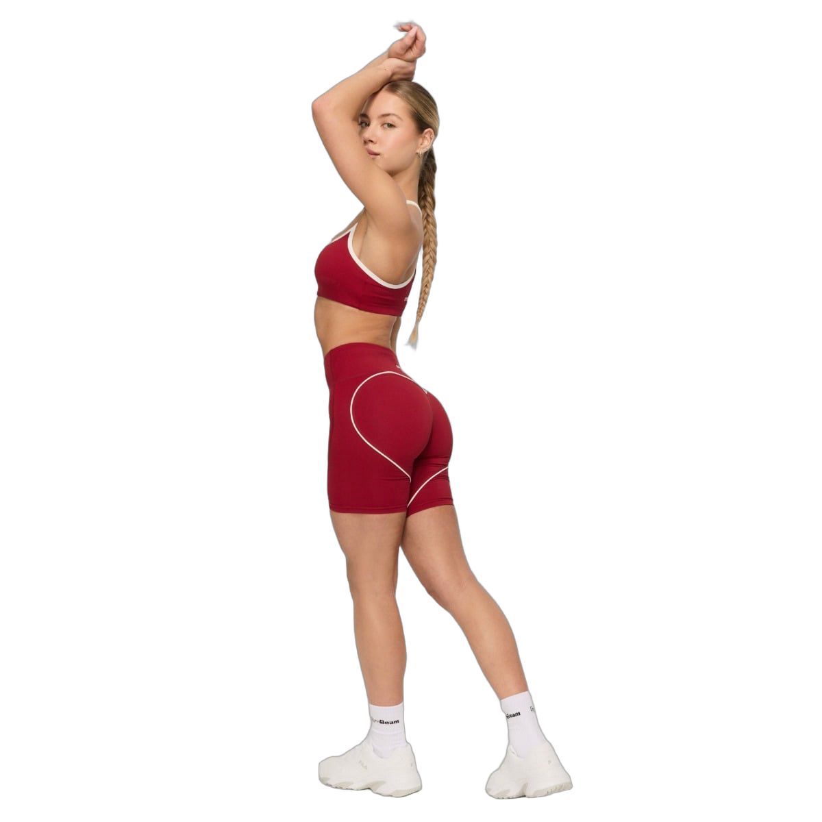 GymBeam Shorts Damen Slim mit Gummizug Varsity Red