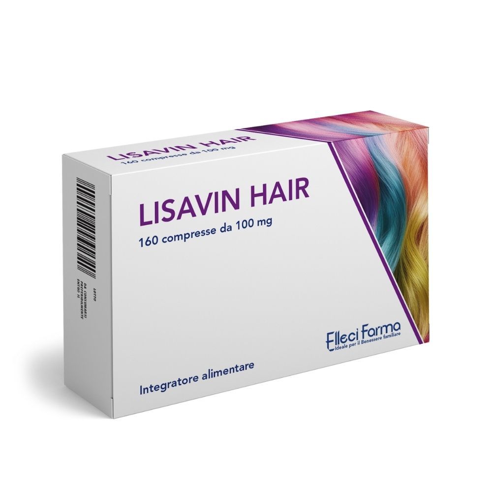Elleci Farma Lisavin Hair – Integratore Capelli Biotina Cheratina Zinco Equiseto 160 cpr