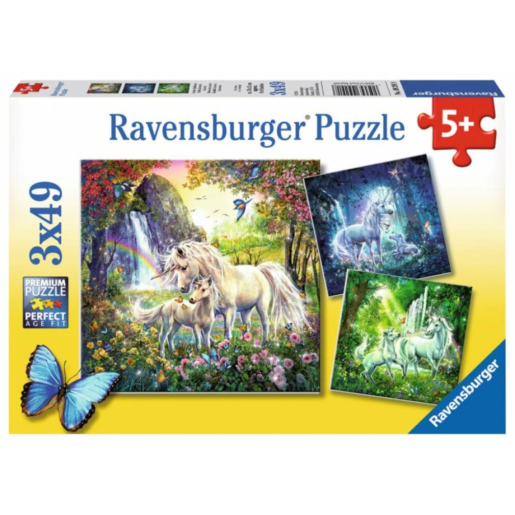 ravensburger Puzzle Schöne Einhörner 3x49 Teile