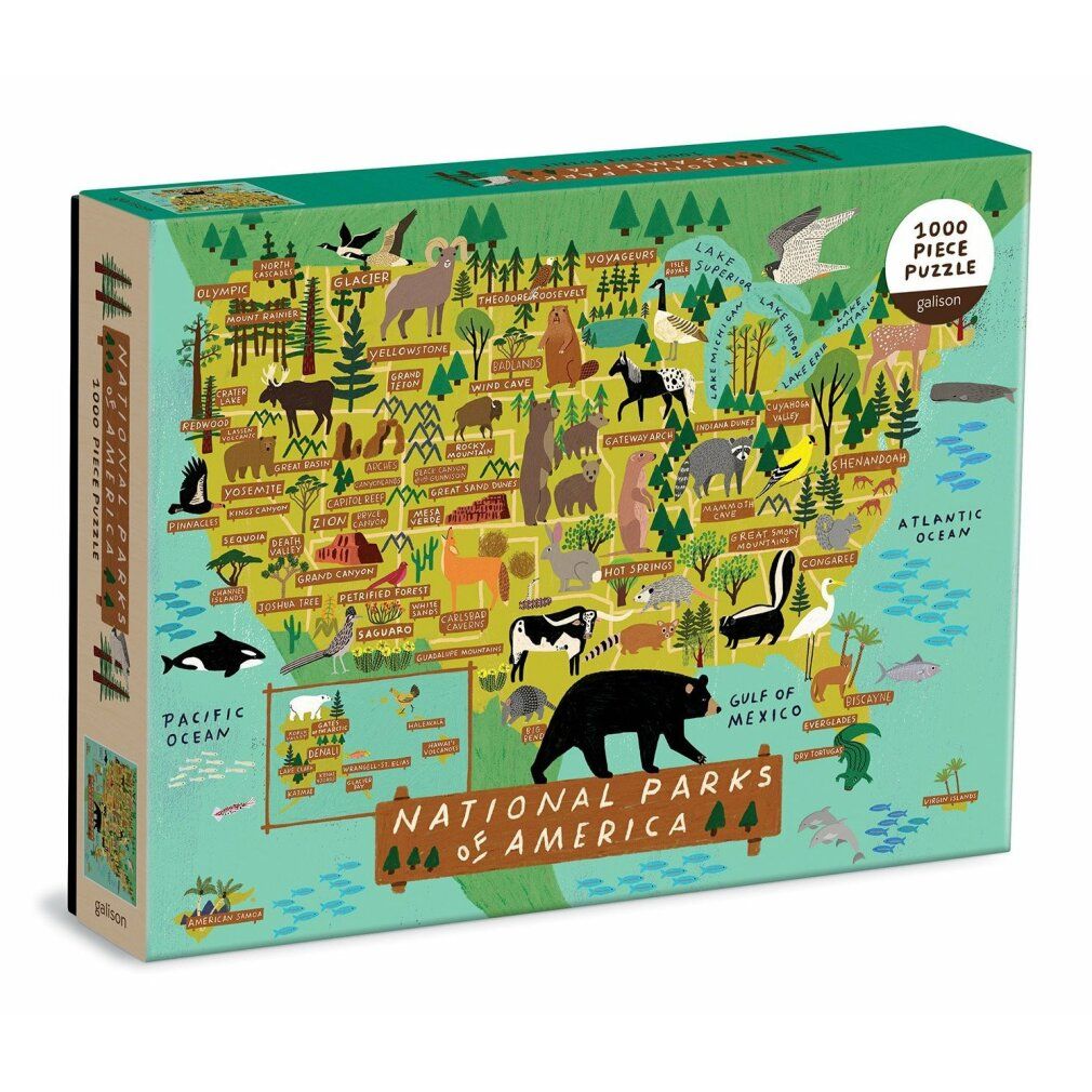 galison Puzzle dei parchi nazionali americani 1000 pezzi
