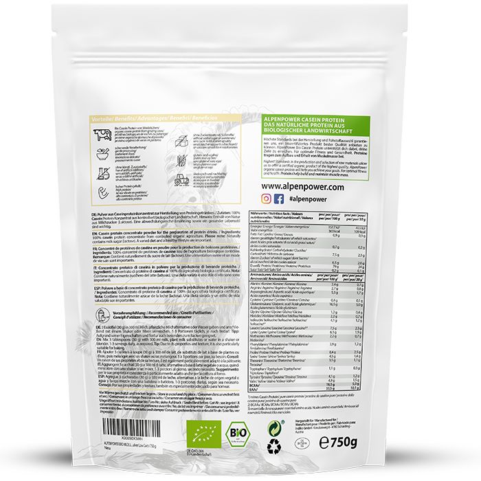 AlpenPower Bio Casein Protein- Neutral