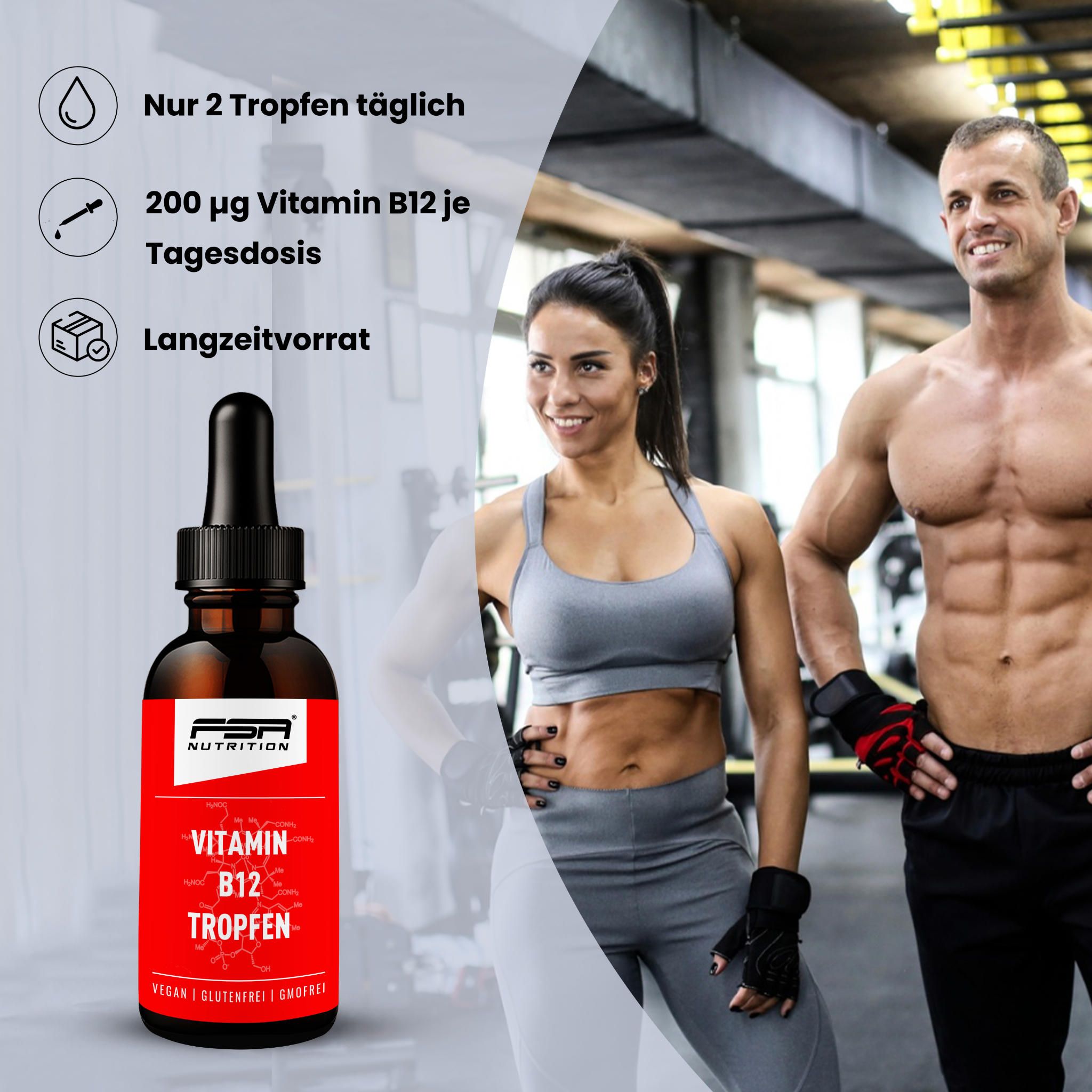 FSA NUTRITION Vitamin B12 100 µg Tropfen hochdosiert