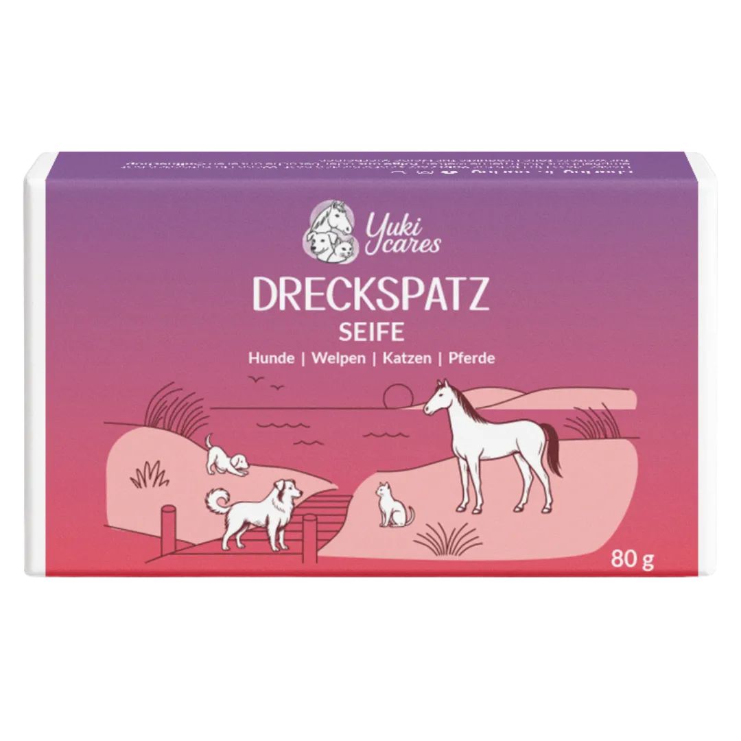 Yuki cares Dreckspatz Seife für Hunde, Katzen & Pferde