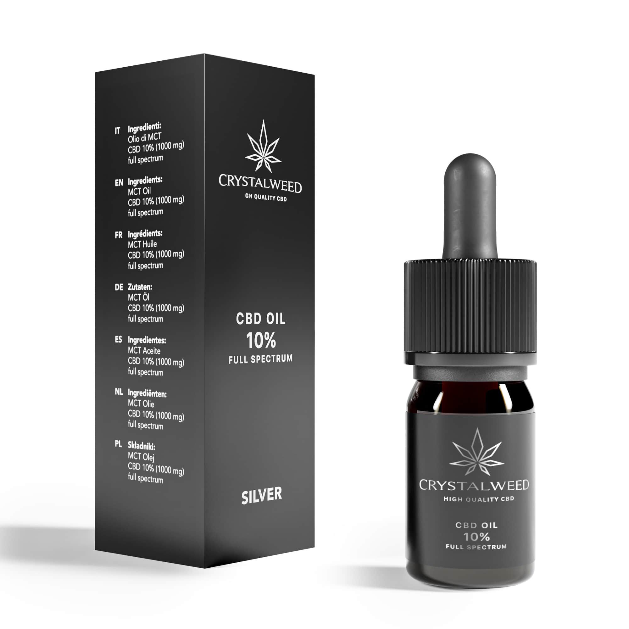 Crystalweed - Olio di CBD 10%  Full spectrum