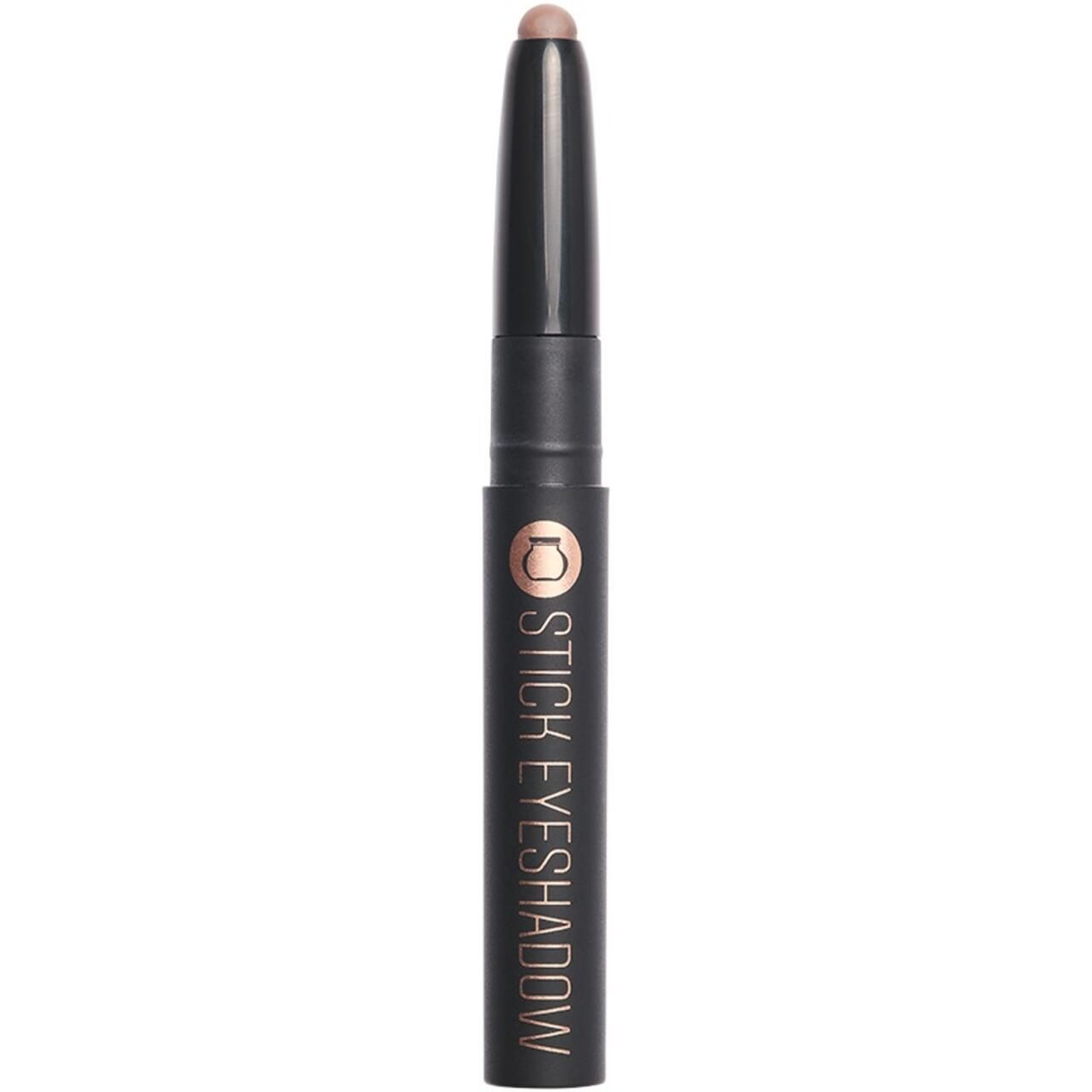 Stift-Lidschatten. Schwarzer Stift mit rosafarbenem Lidschatten. Aufschrift: STICK EYESHADOW.