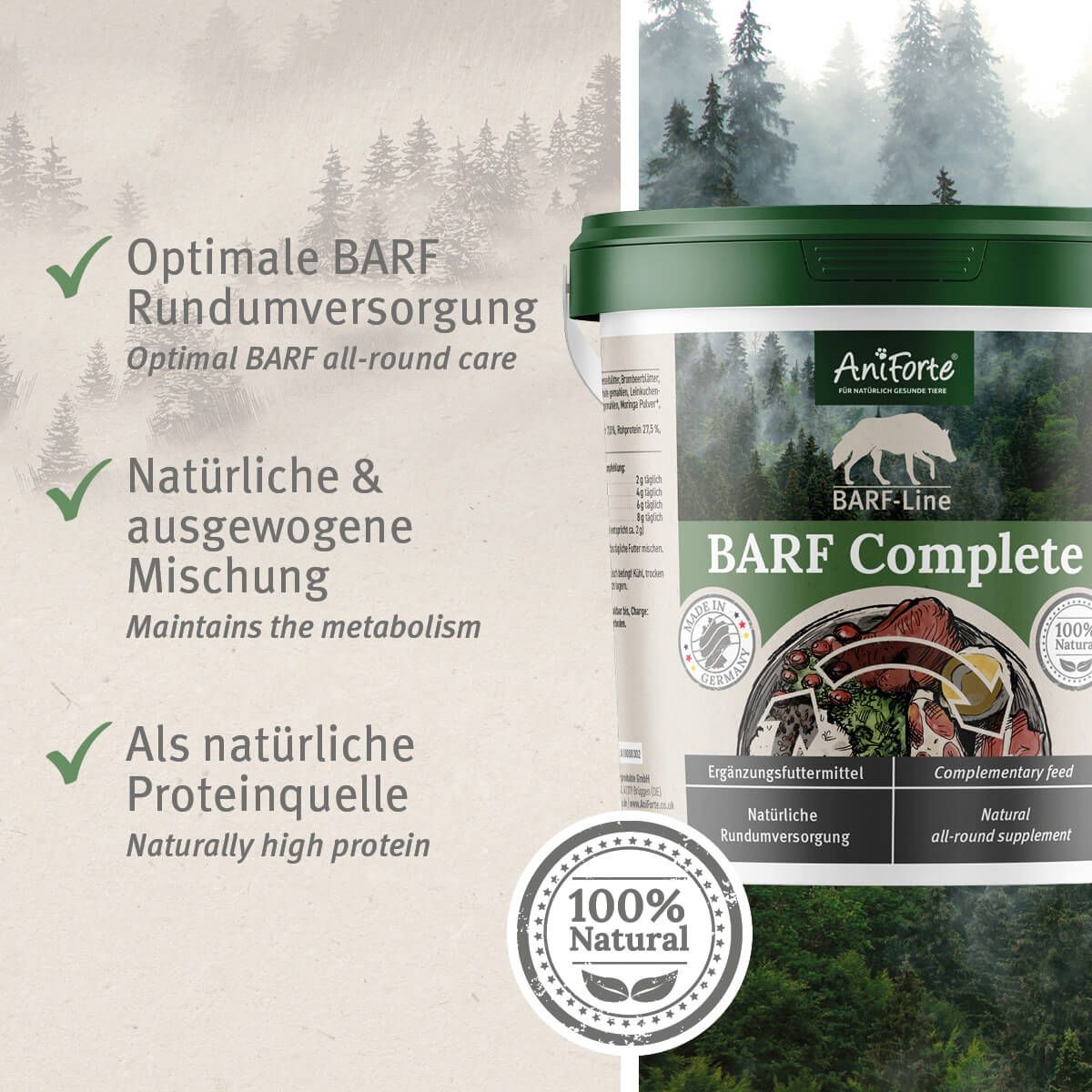 AniForte Barf Complete 1 kg Pulver