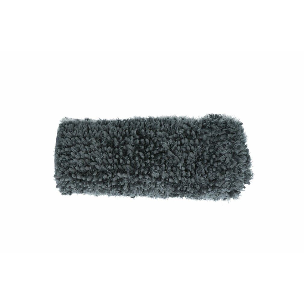 Gerollte Royal Dry Doormat m. Grauer, flauschiger Teppich. Rechteckige Form.