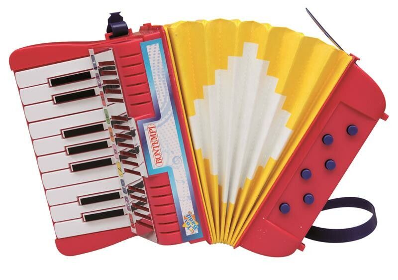 Bontempi Musikinstrument Akkordeon mit 17 Tasten