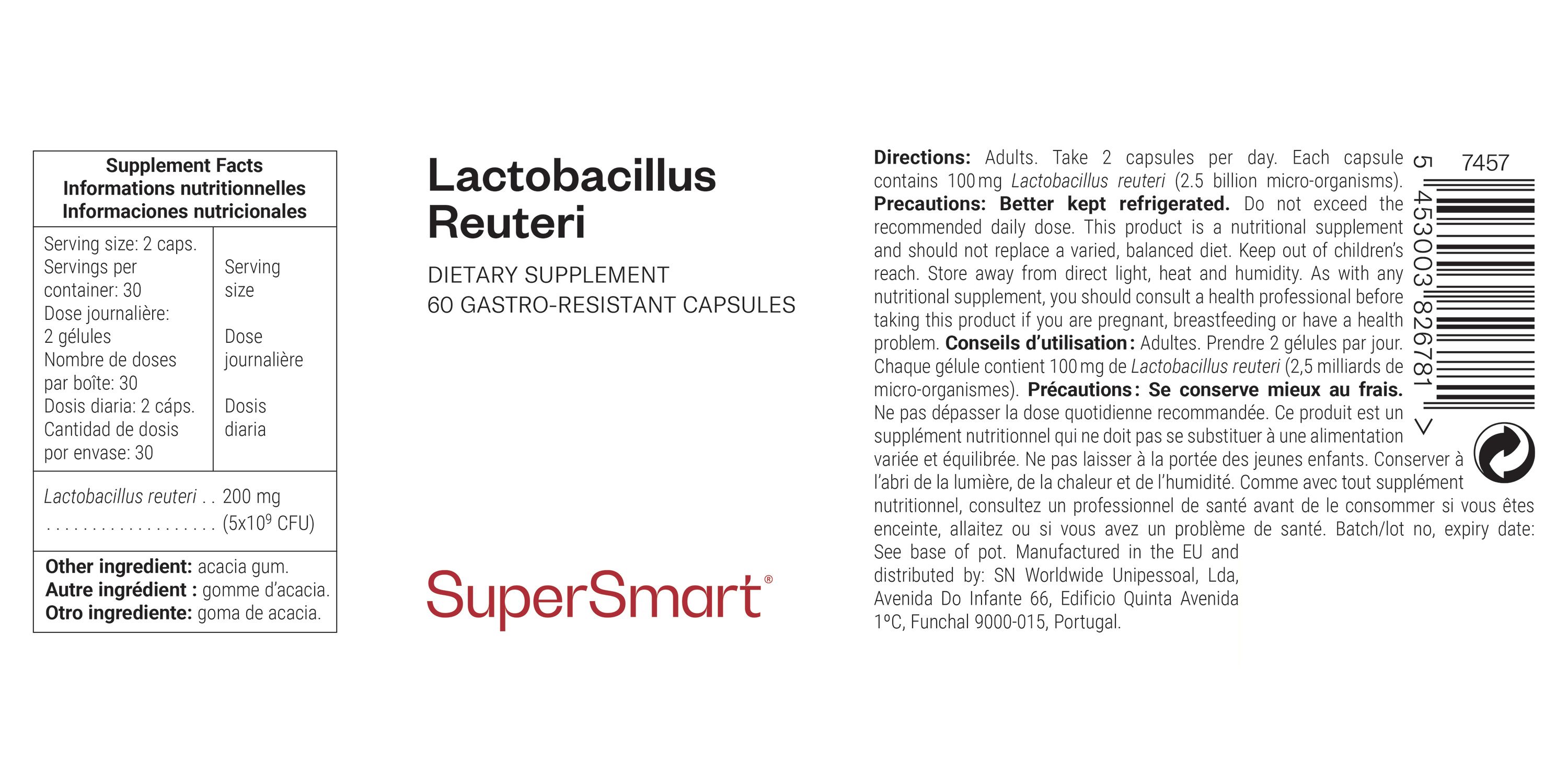 SuperSmart - Lactobacillus reuteri 60 St