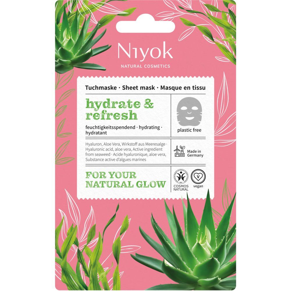 Niyok Tuchmaske hydrate & refresh 10 ml