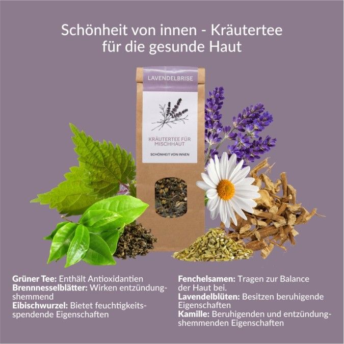 Bio Beauty-Kräutertee Lavendelbrise für die Mischhaut