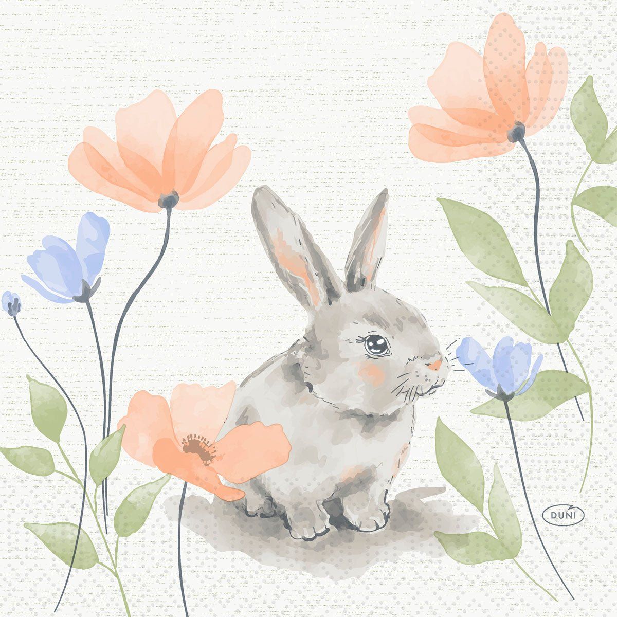 Bunny Bloom Servietten 33 3-lagig 1/4-Falz 250 St Tücher