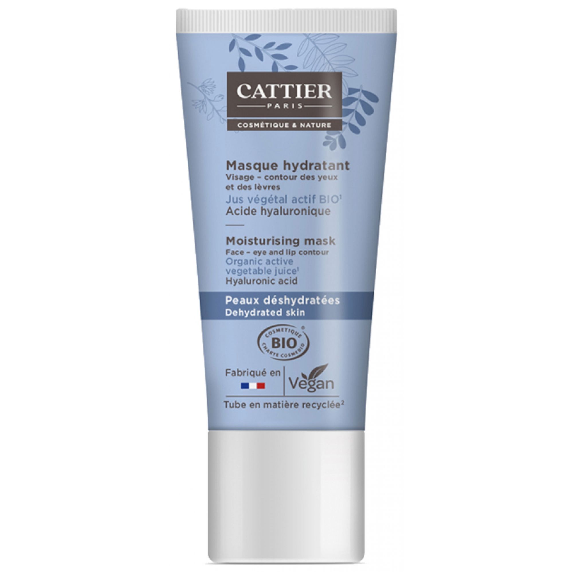 Cattier Feuchtigkeitsmaske für dehydrierte Haut 5x3,5x13 cm Creme