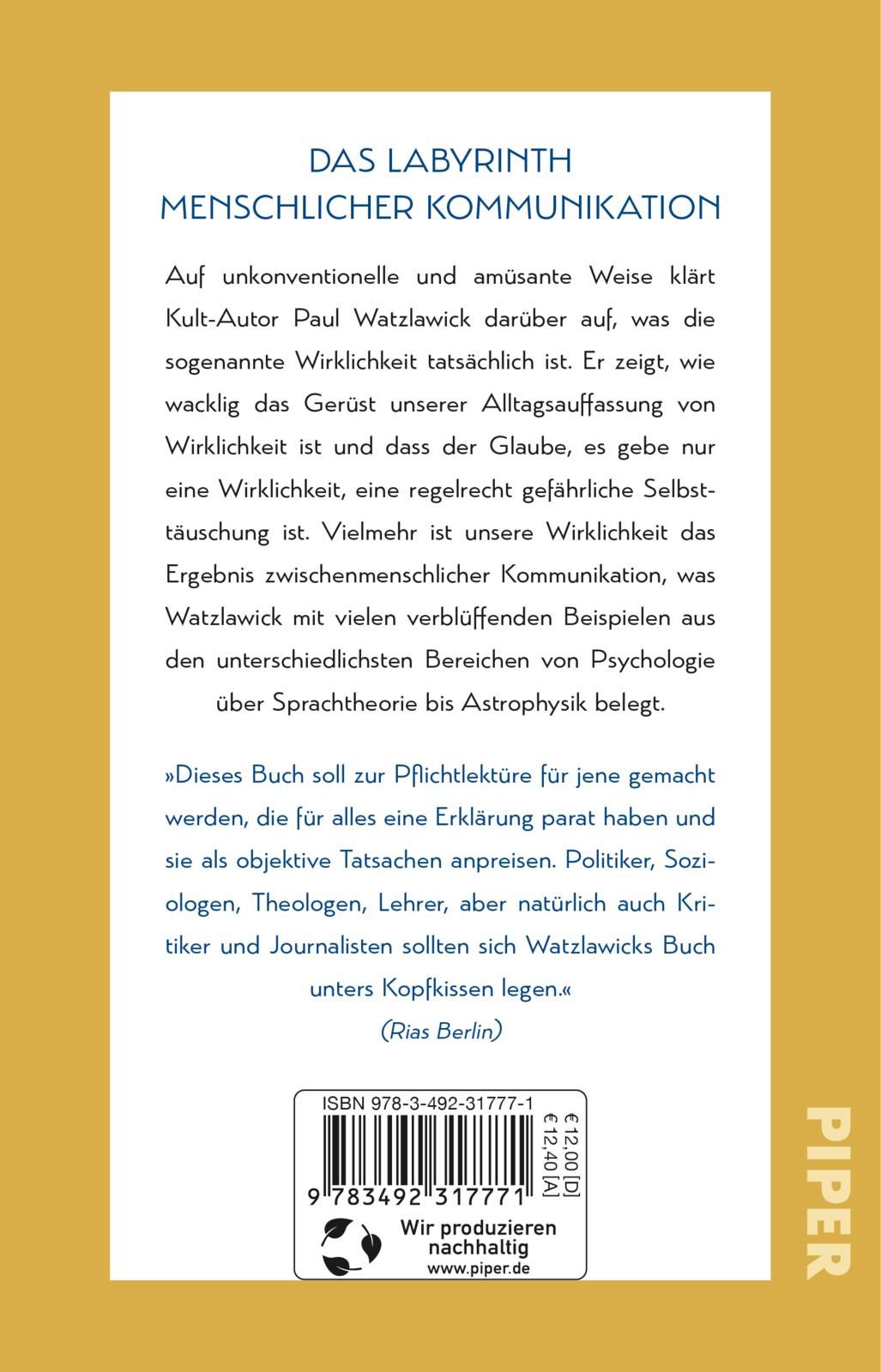 Wie wirklich ist die Wirklichkeit?