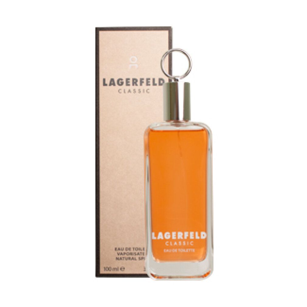Lagerfeld Classic Eau de Toilette Spray 100ml in Glasflasche mit Kartonverpackung.