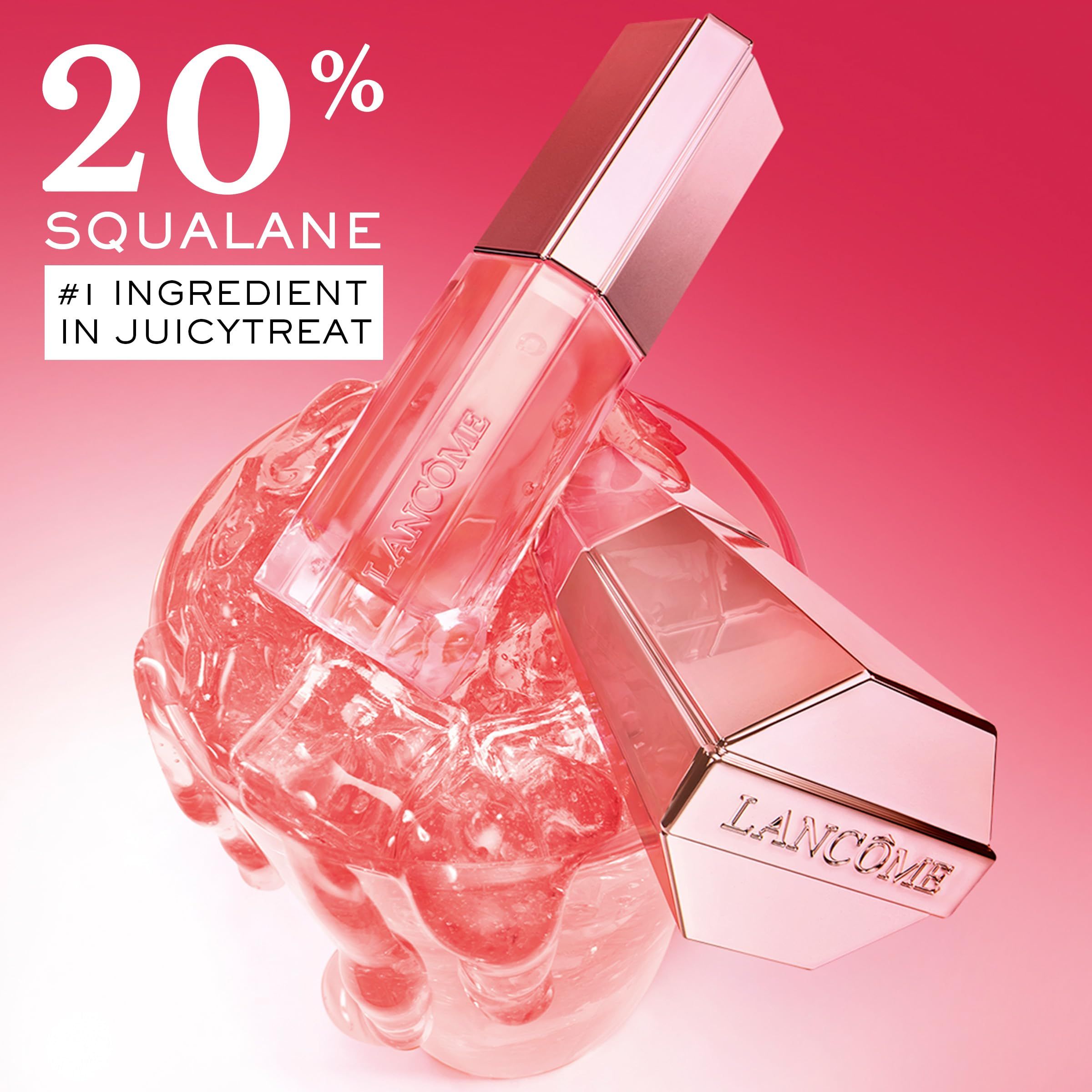 Lippenpflege mit Applikator. Text: 20% Squalan. #1 Ingredient in Juicytreat. Marke: Lancôme.