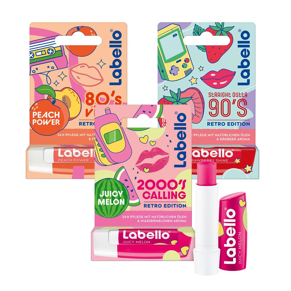 Labello Fruities Retro Edition Set 14,4 g Lippenschutz