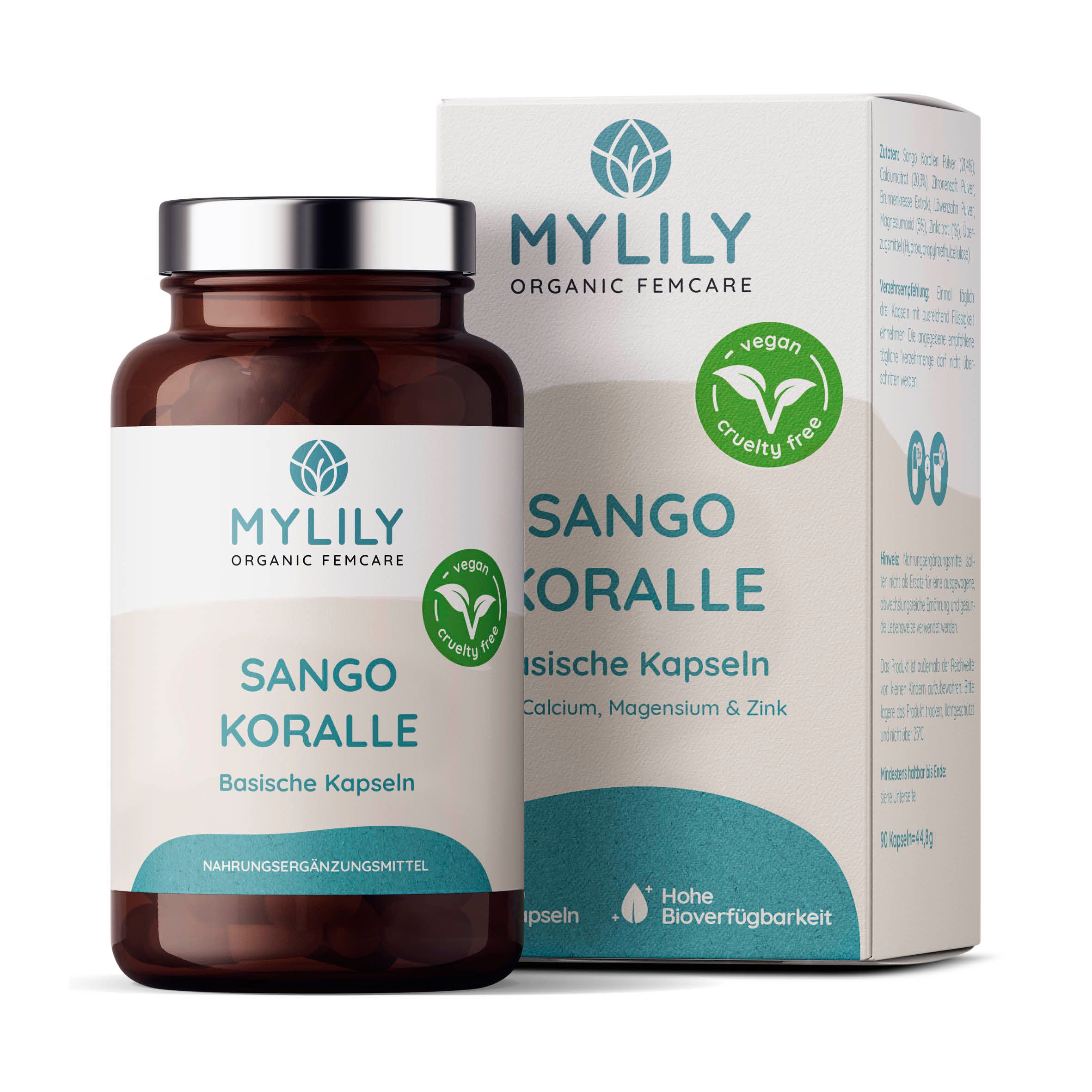 MYLILY  Sango Koralle - Basische Kapseln