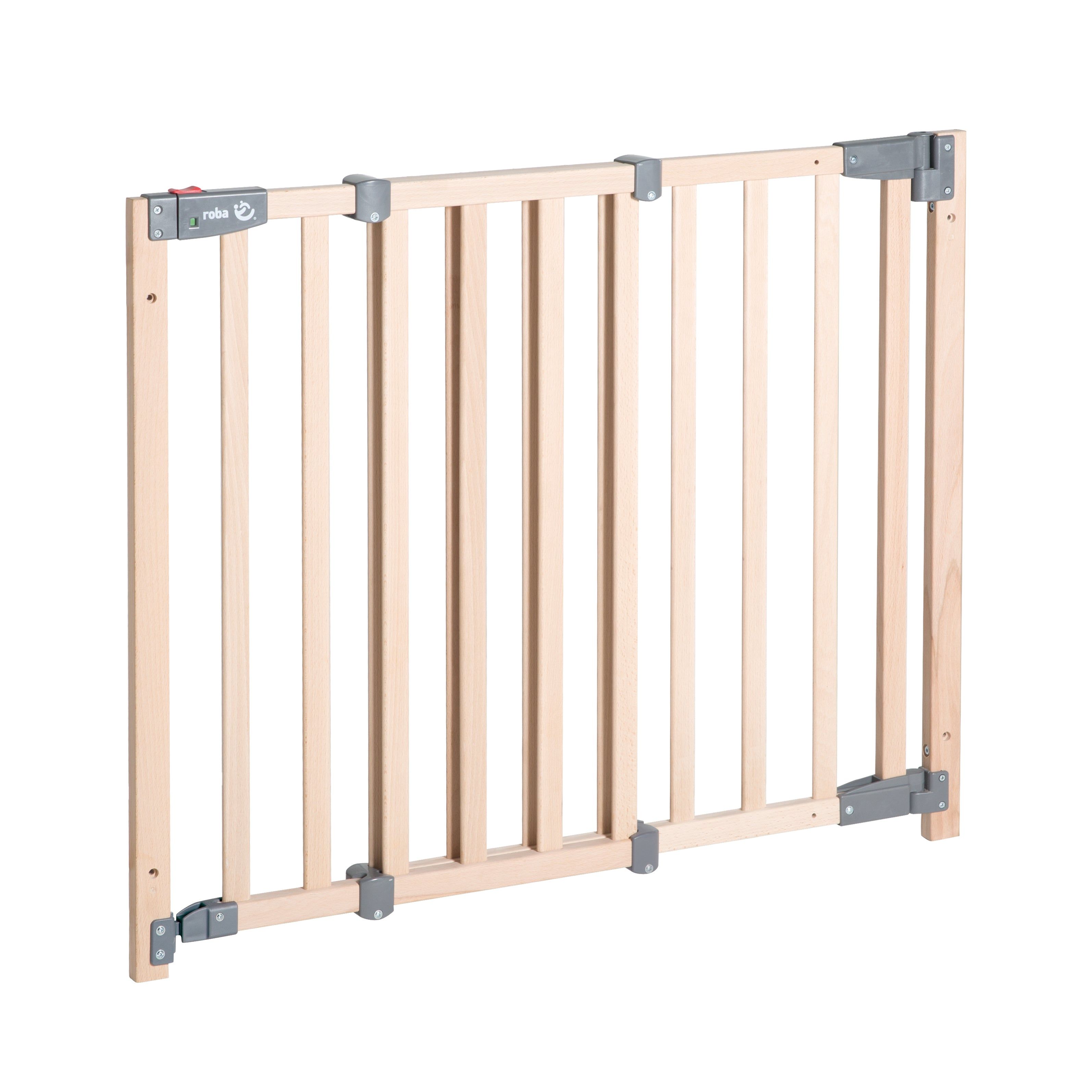 roba Türschutzgitter 'Safety Up' 70 - 118 cm - Holz natur