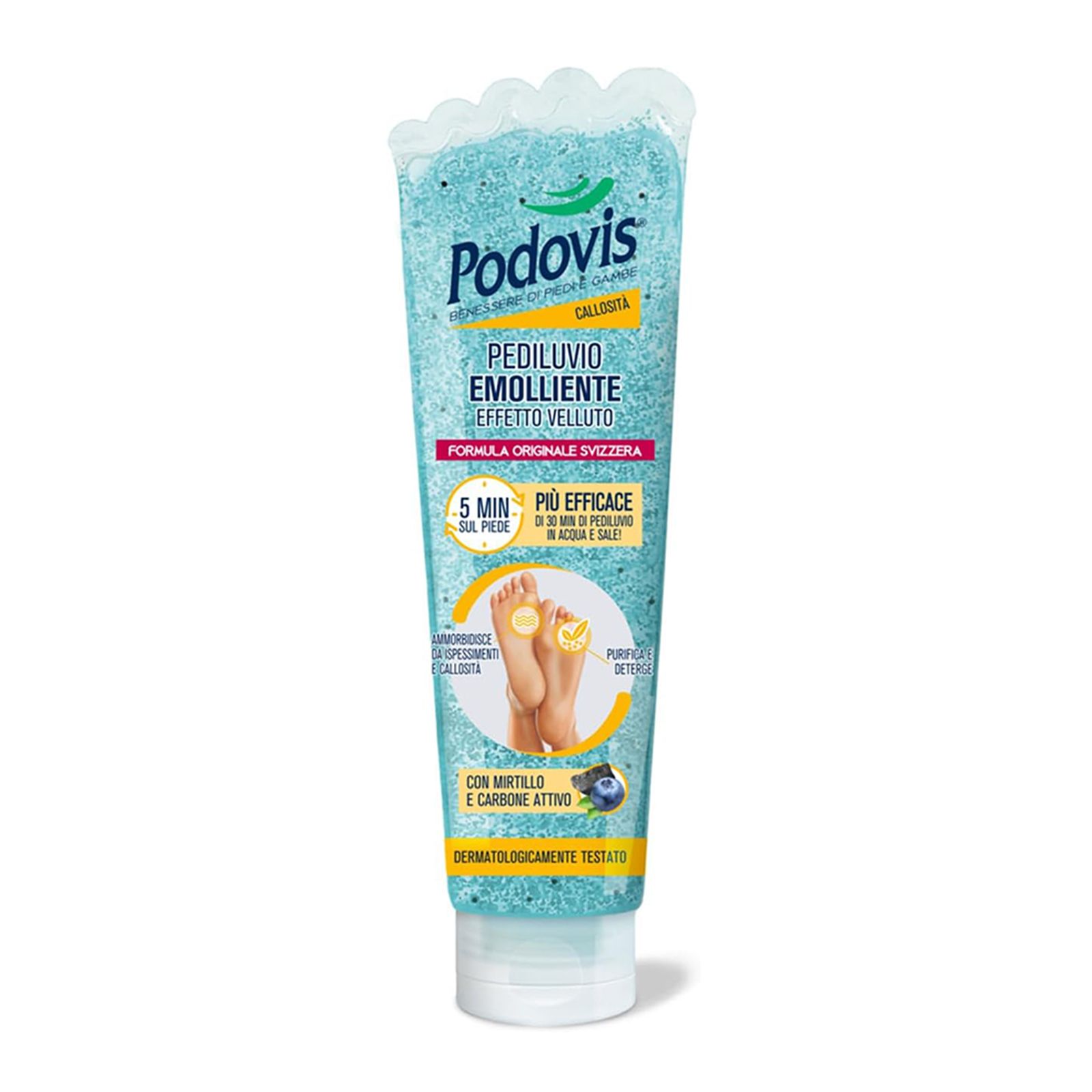 Podovis Pediluvio Emolliente 150 ml Piedi Morbidi Rimozione Calli e Duroni