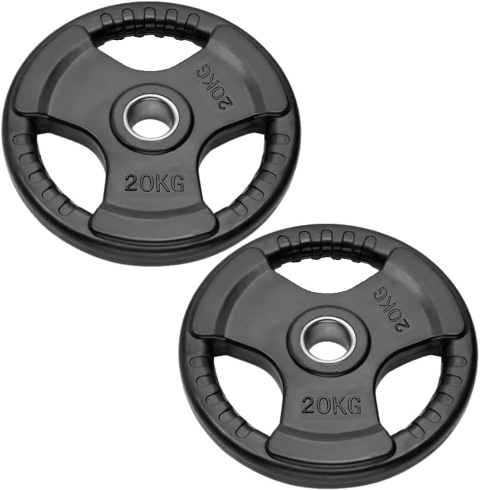 FFitness 2 Dischi Olimpionici Gommati da 20 Kg FF