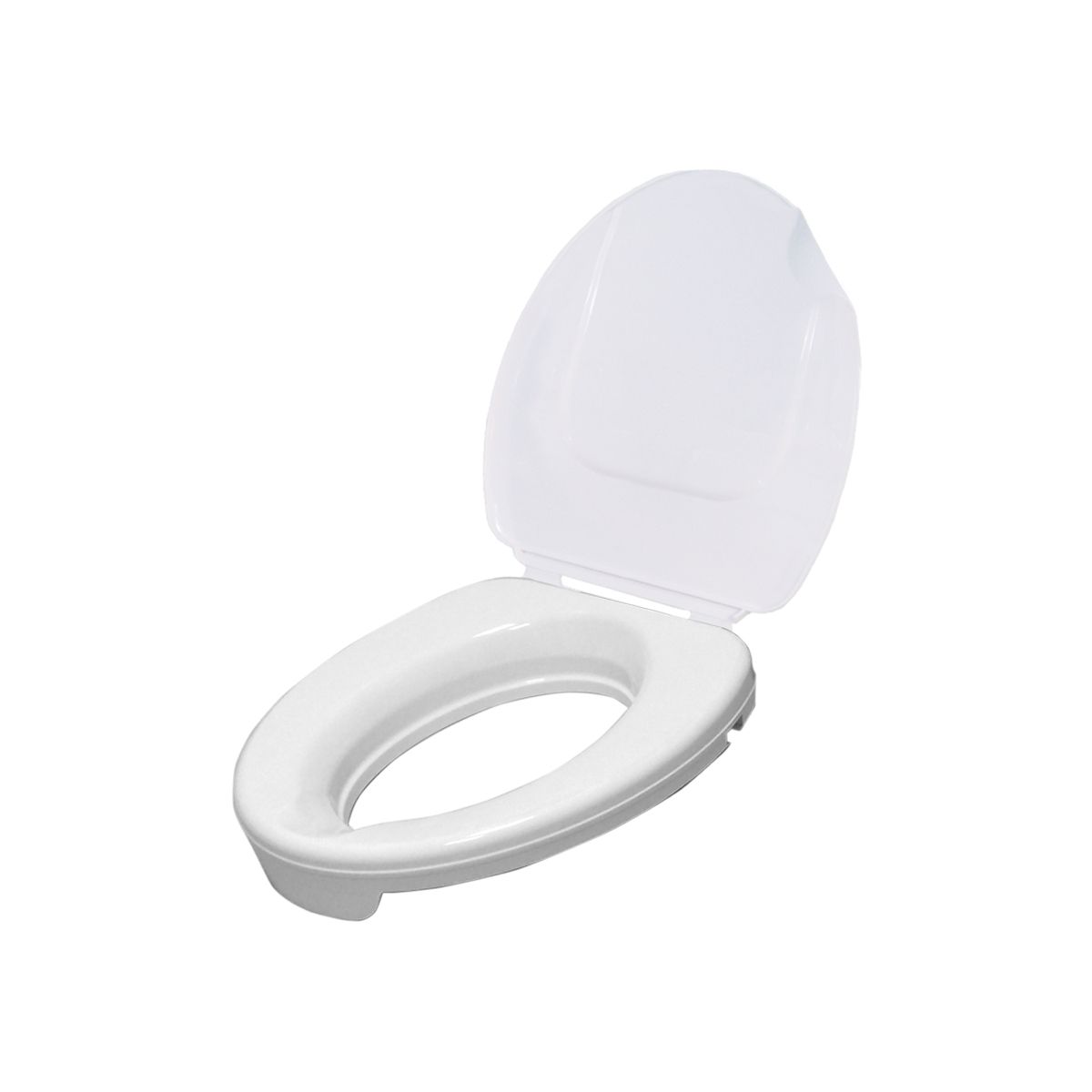 Drive Medical - Toilettensitzerhöhung Ticco2G - 5 cm Höhe mit ergonomischer Formgebung mit Deckel
