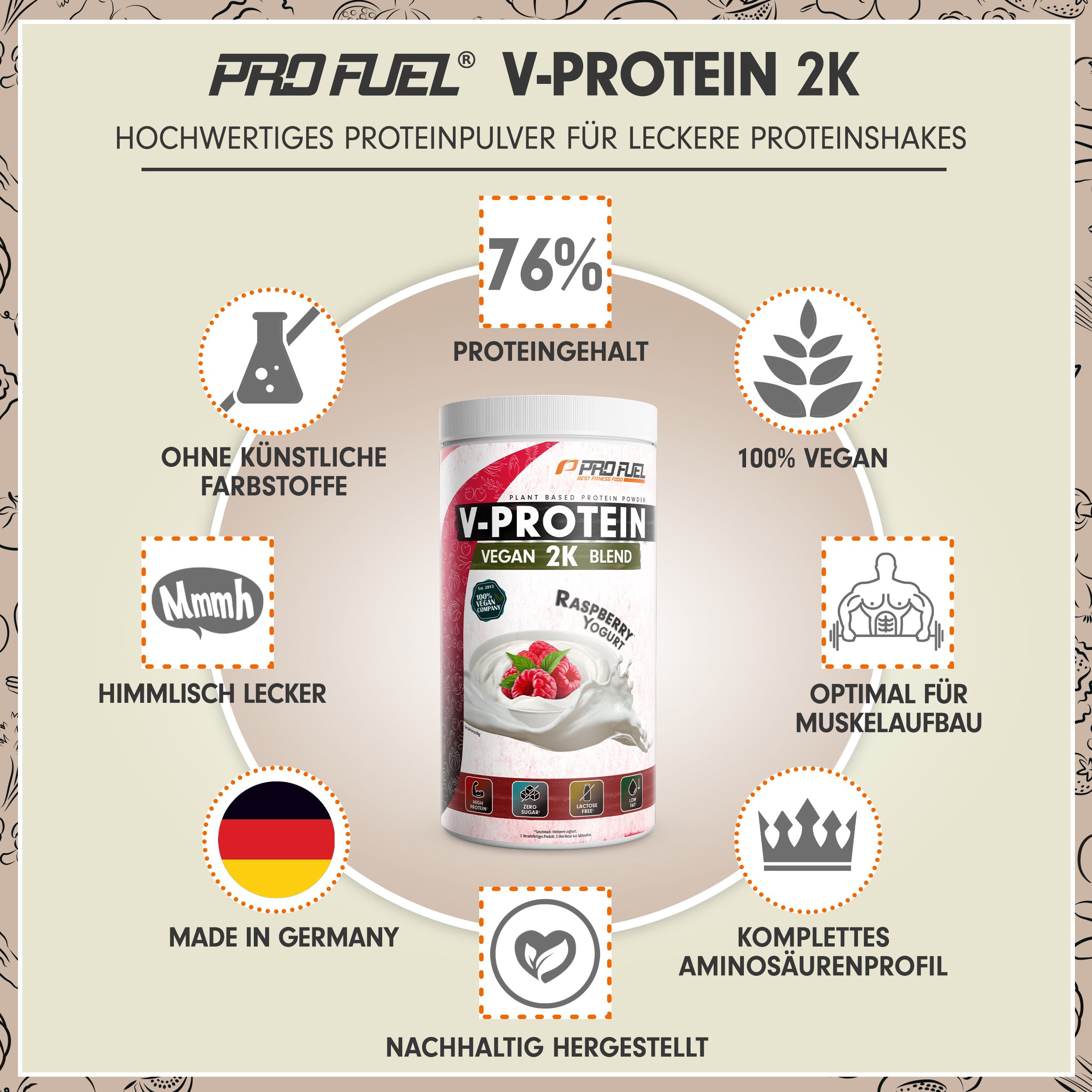 ProFuel - V-PROTEIN 2K (Erbsen- & Reisprotein)