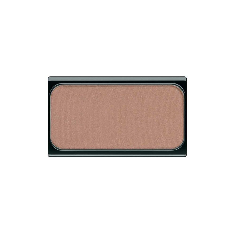 Rechteckiger, heller Bronzer in schwarzer Hülle, Draufsicht.