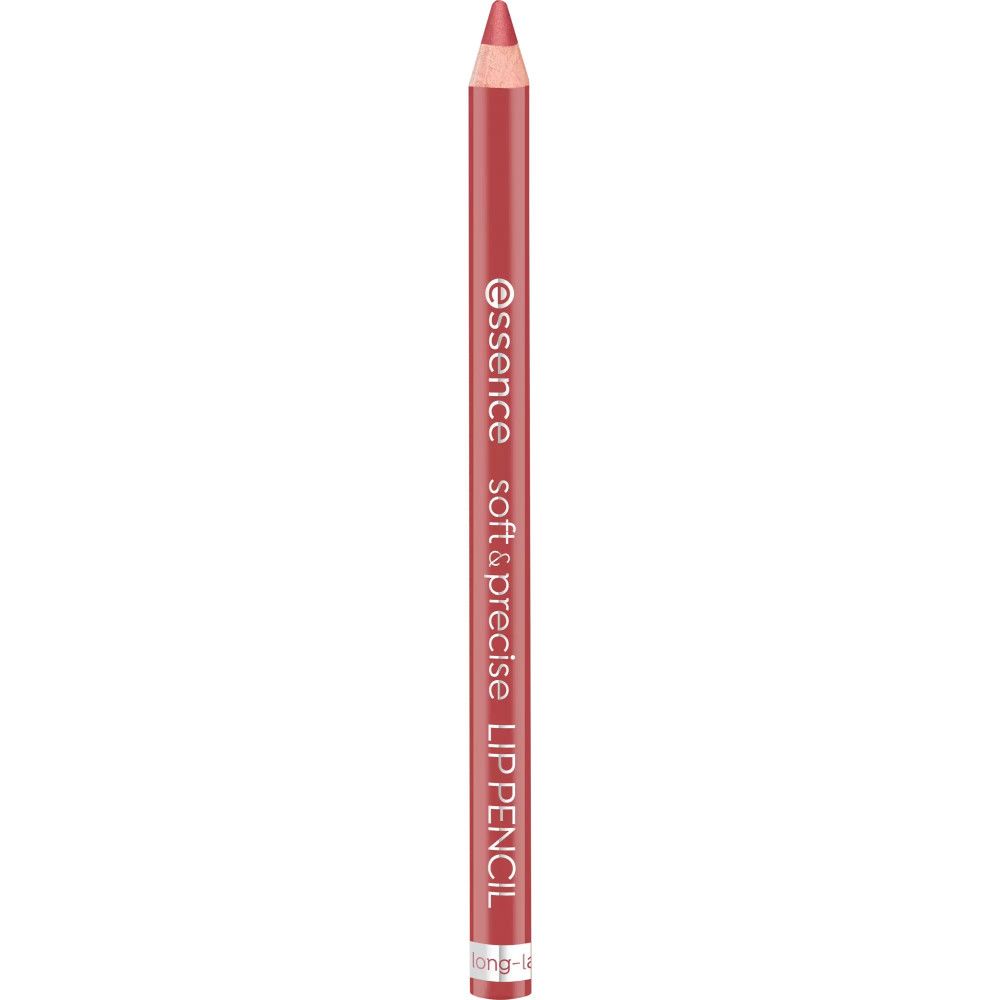 Essence Lippenkonturenstift Soft & Precise. Rosa Stift mit Spitze. Schriftzug und Produktbezeichnung.