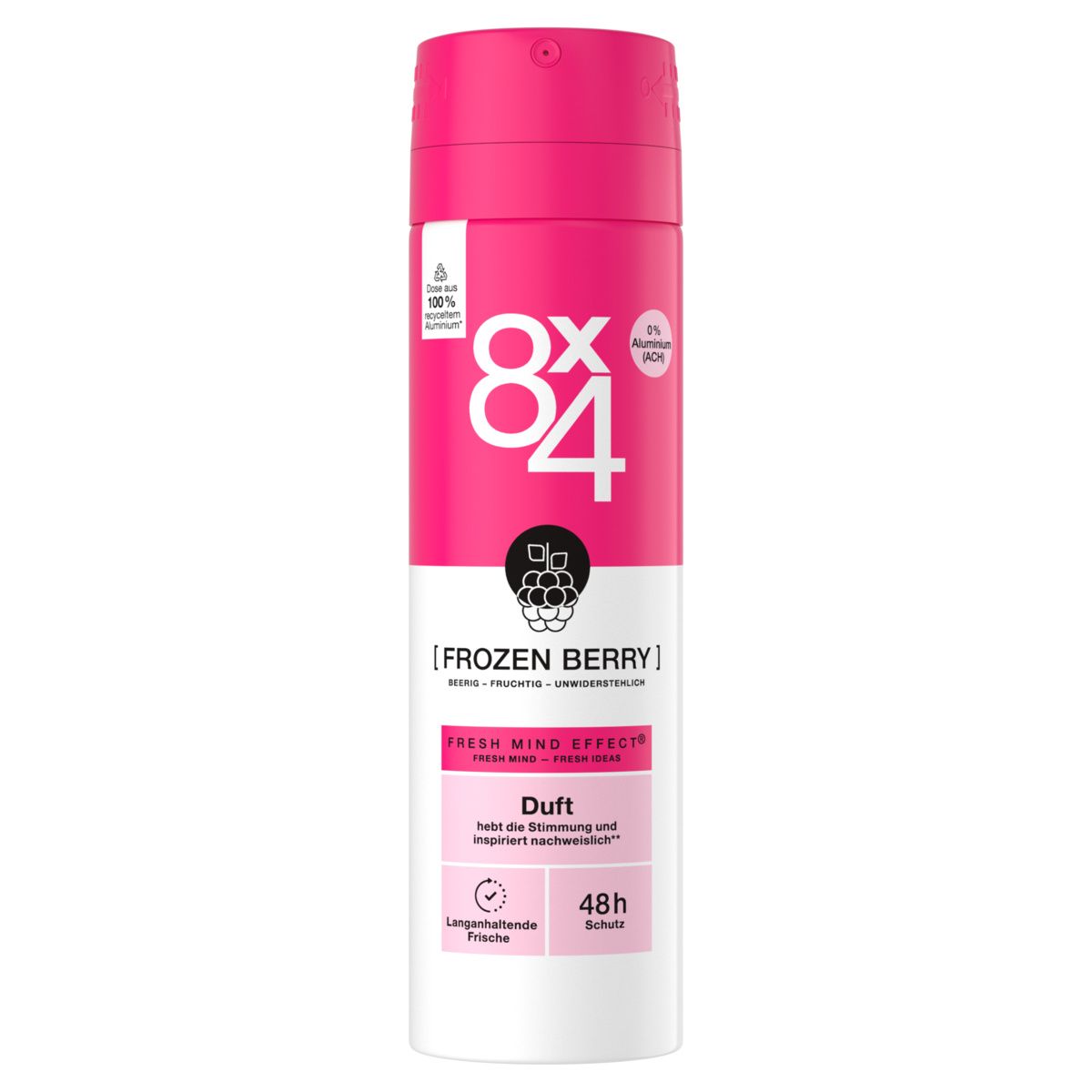 8x4 Deo Spray Frozen Berry roten Beeren und Kirschblüten 48h Schutz