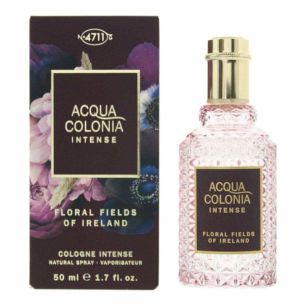 Produkt mit Verpackung. Flakon und Schachtel. Aufschrift: Acqua Colonia Intense Floral Fields Of Ireland.
