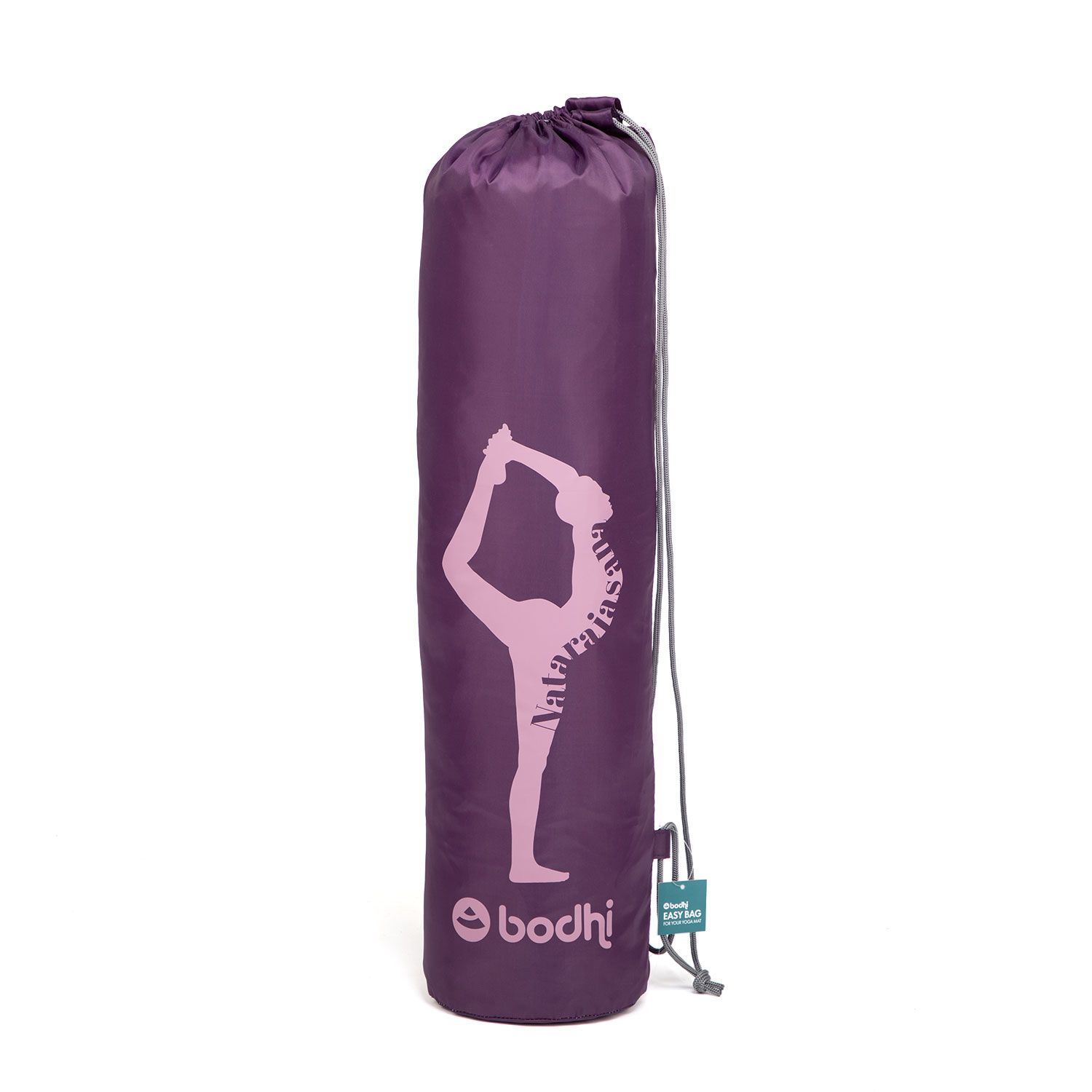 Easy Bag Yogamattentasche aus Polyester mit Print Natarajasana Aubergine (Blackberry Wine)