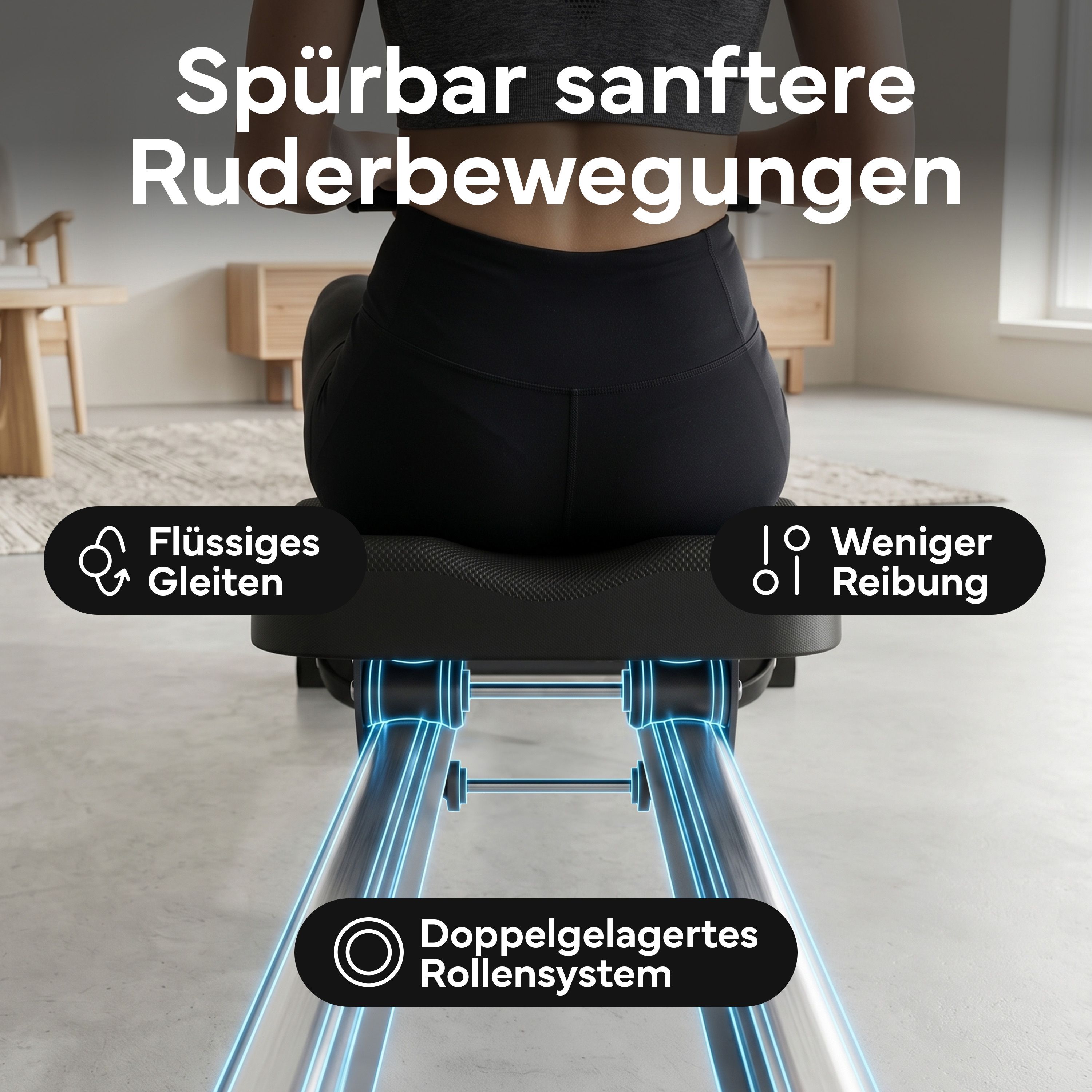 Rudergerät mit Magnetbremse